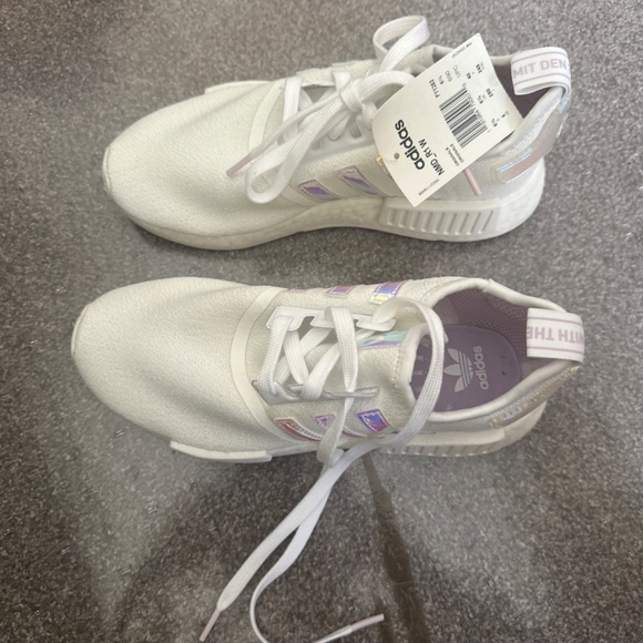 NMD_R1 Brand new Wmns sz 8 iridescent and white Adidas runners - Picture 4 of 4